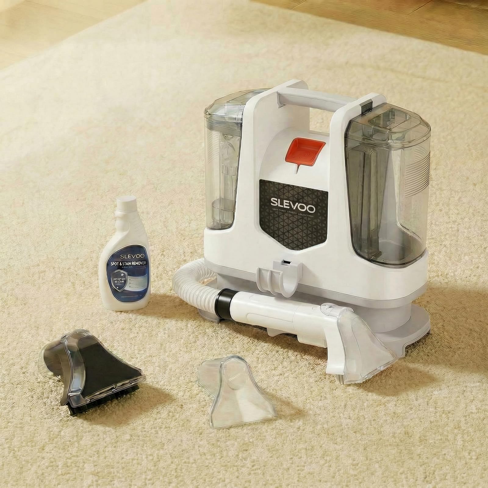 400W Powerful Portable Carpet Upholstery Spot Cleaner Machine Free Cleaning solution Included 17Kpa Power Suction With Tools For