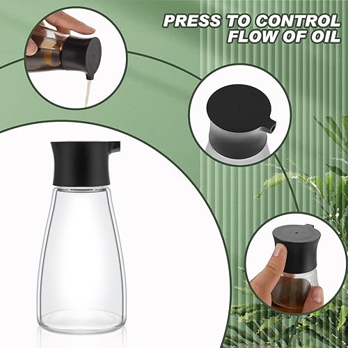 Miniatura 3 de Tanlade Dispensador de salsa de soja de 18 piezas, juego de dispensador de cruet a prueba de fugas, botellas pequeñas de vidrio para salsas,