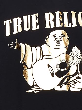 True Religion Men's Big Buddha T-Shirt US Size 3X-Large Black, Black, 3 XL