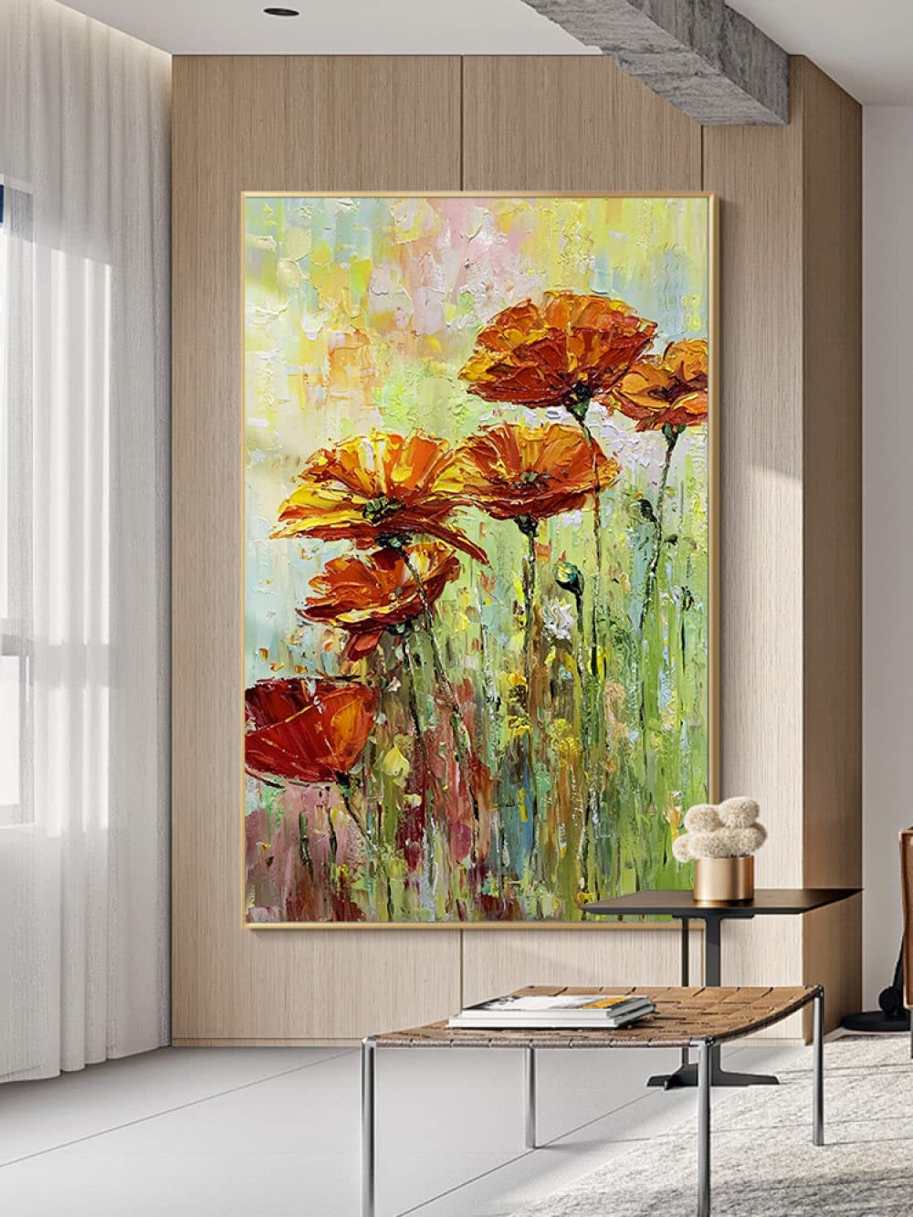 Moderno 100% dipinto a mano dipinti ad olio opere d'arte su tela wall art lussuoso astratto pastorale ristorante di lusso floreale floreale per soggiorno camera da letto decorazioni per la casa 3d c