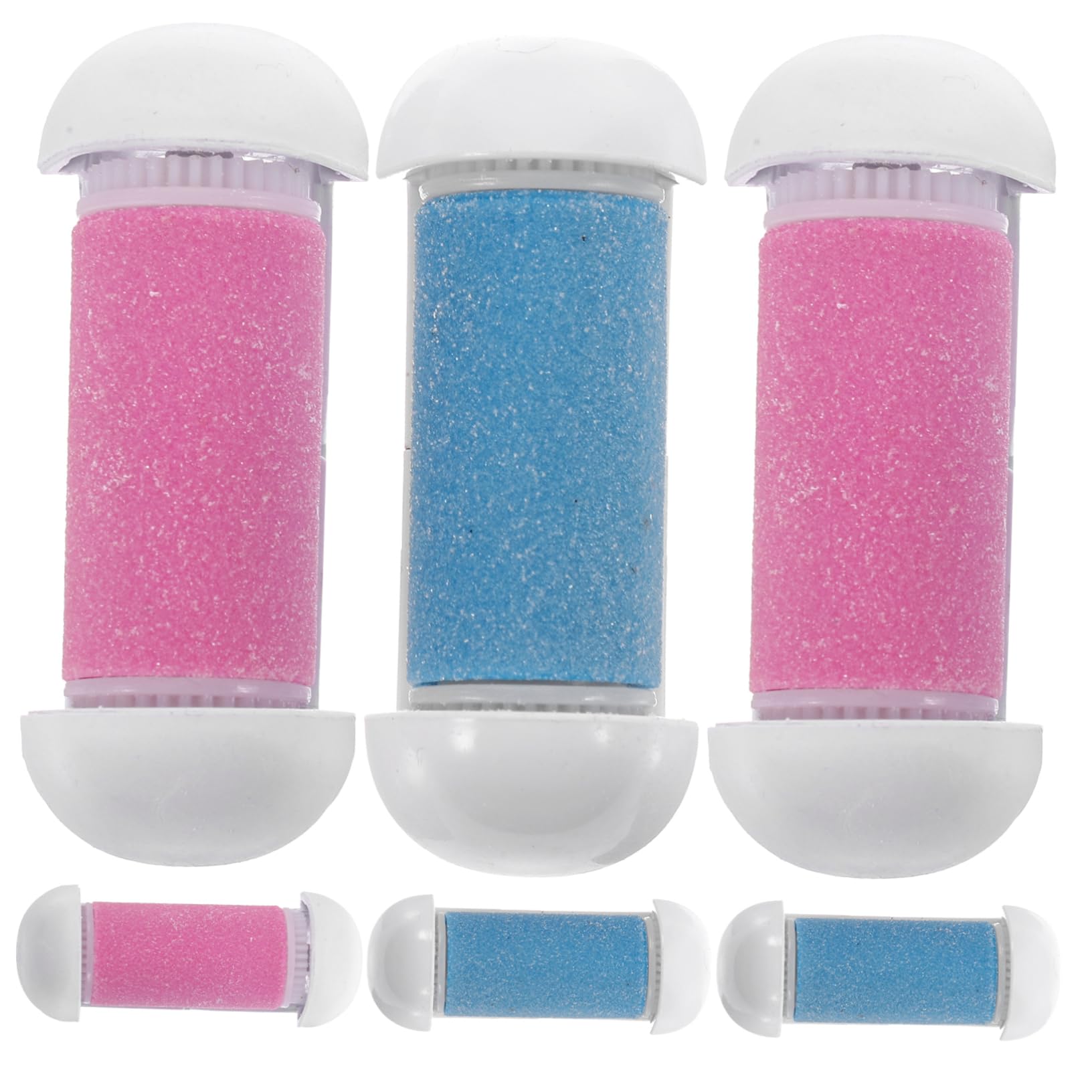 FRCOLOR 30stücke Teiliges Ersatzrollen Für Elektrische Fußfeile Ergonomisches Design Effektive Hornhautentfernung Für Pediküre Und Fußpflege Und Blau