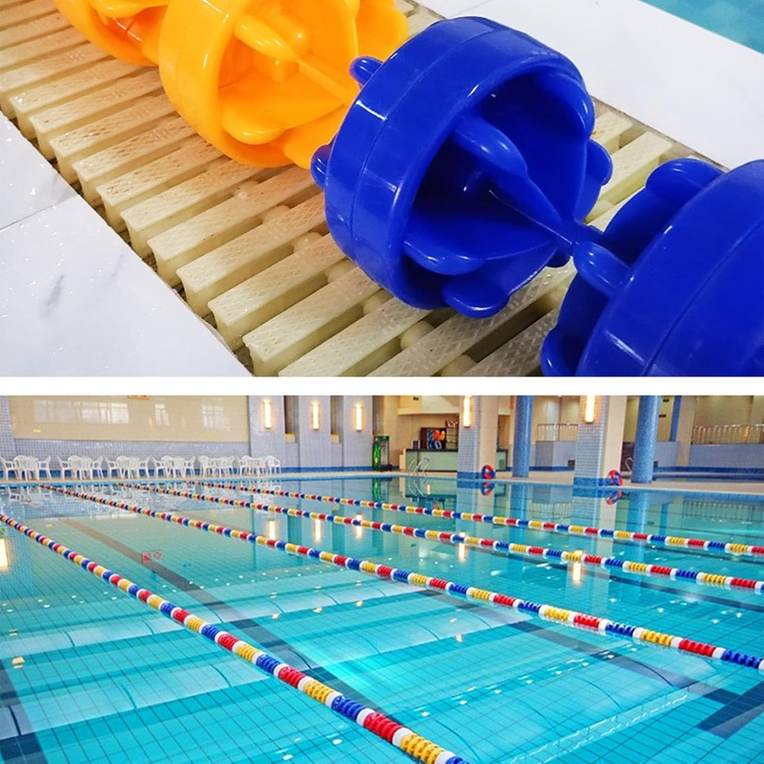Floating Pool Safety Divider Lane Line | Inground Pool Divider for Competitions | Easy Install Nylon Pool Barrier