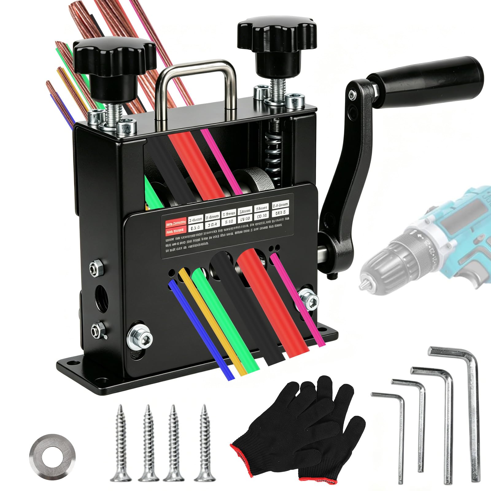 Wire Stripper Machine, 9 Hole Cable Stripper Machine, 2-17MM & BV1-6