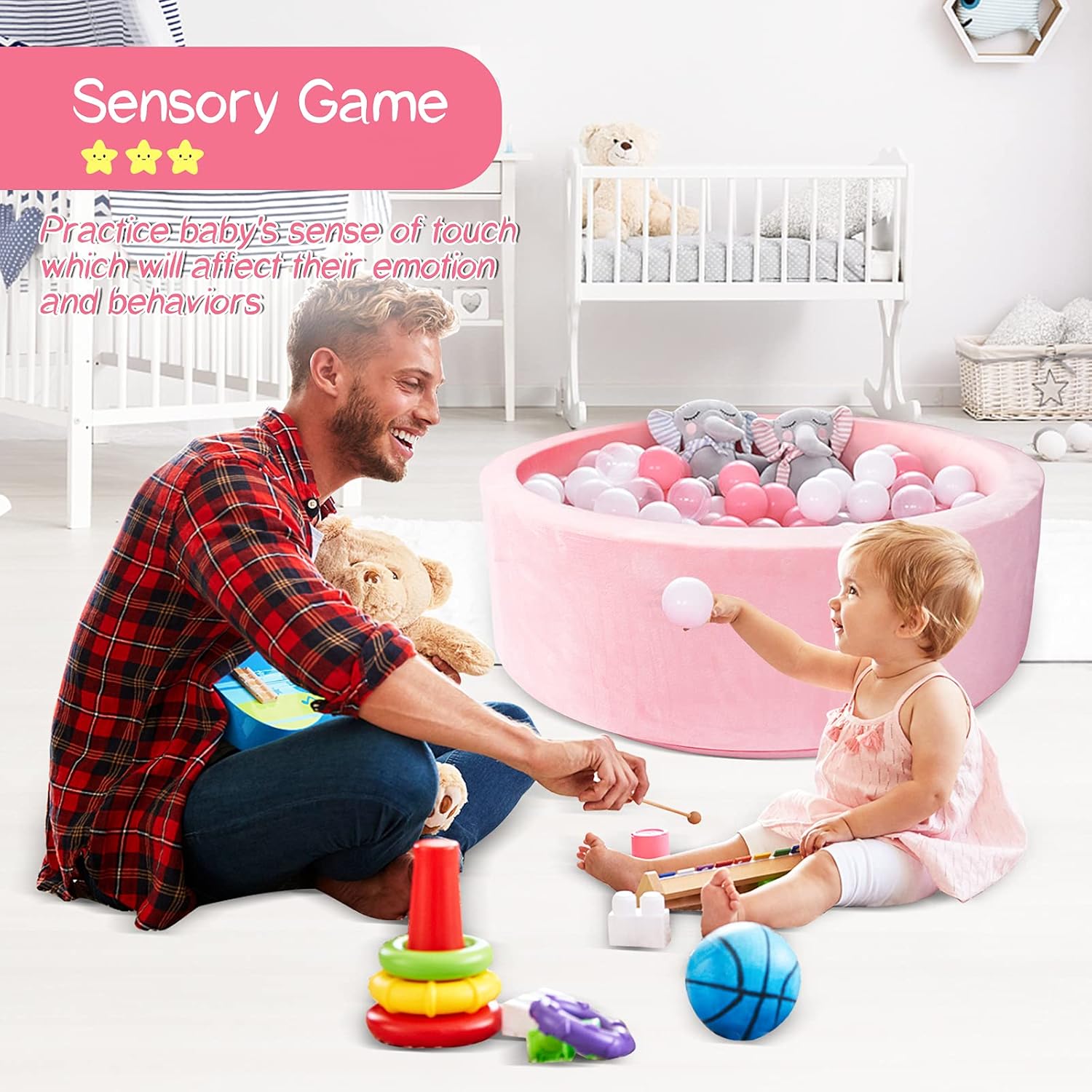 Bіg Sаlе GeeSound Ball Pits for Toddlers, Kids Memory Foam Ball Pit, Indoor & Outdoor Round Kids Play Tent Ball Pool, Soft Baby Playpen, Gift & Toys for Children Babies Toddlers (Pink Ball Pit) Blасk Frіdау - 80% оƒƒ GeeSound Ball Pits for Toddlers, Kids Memory Foam Ball Pit, Indoor & Outdoor Round Kids Play Tent Ball Pool, Soft Baby Playpen, Gift & Toys for Children Babies Toddlers (Pink Ball Pit)