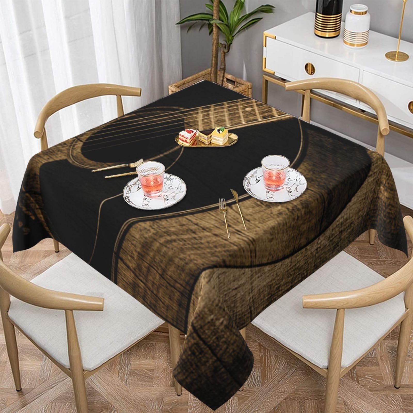 Nappe guitare Old West pour pique-nique et repas de cuisine