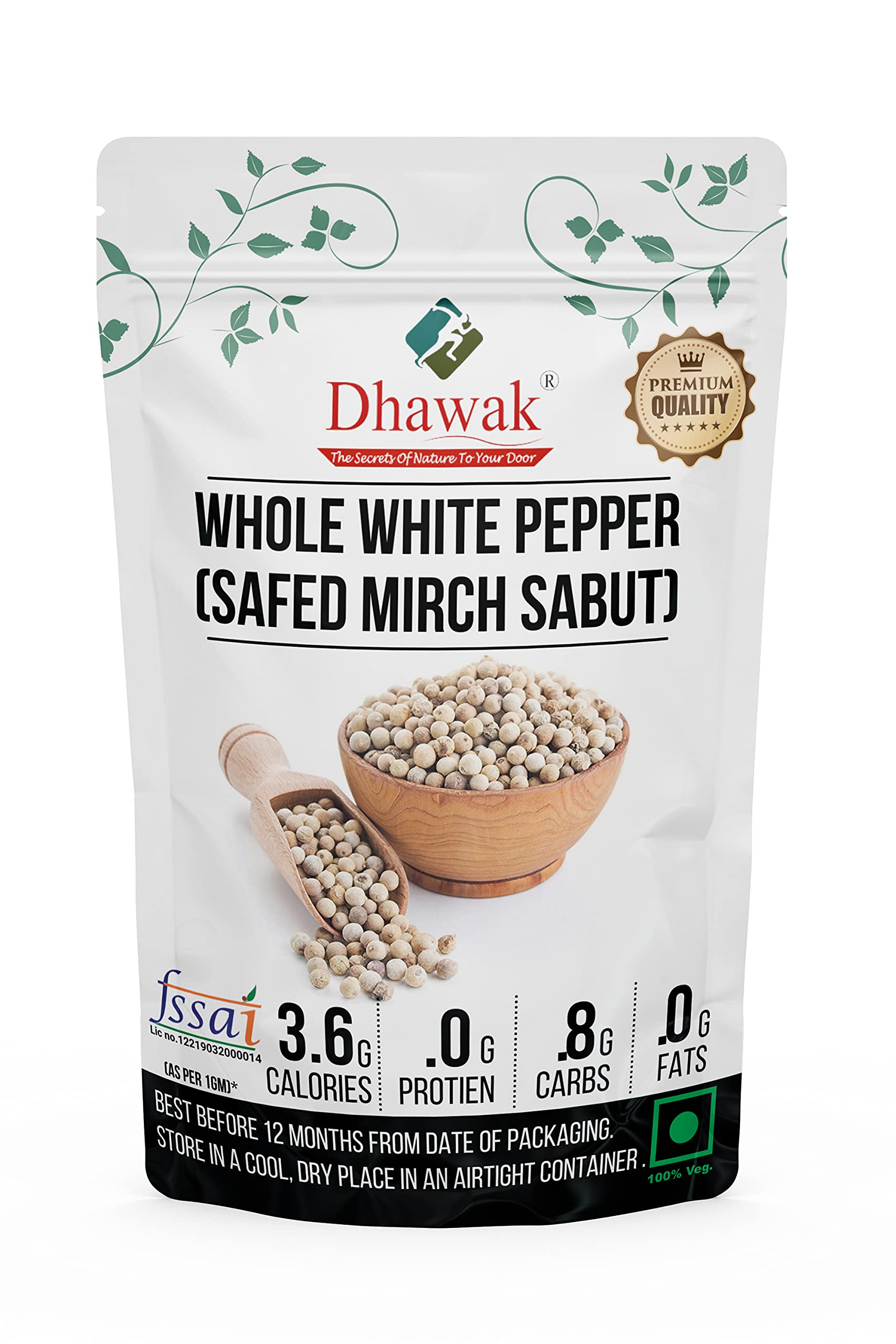 See full amazon price history chart for Dhawak Whole White Pepper | Safed Mirch Sabut - 400 Grams (Premium) Dhawak Whole White Pepper | Safed Mirch Sabut - 400 Grams (Premium) (B07H4FWTDN) Amazon Price History, Amazon Price Tracker