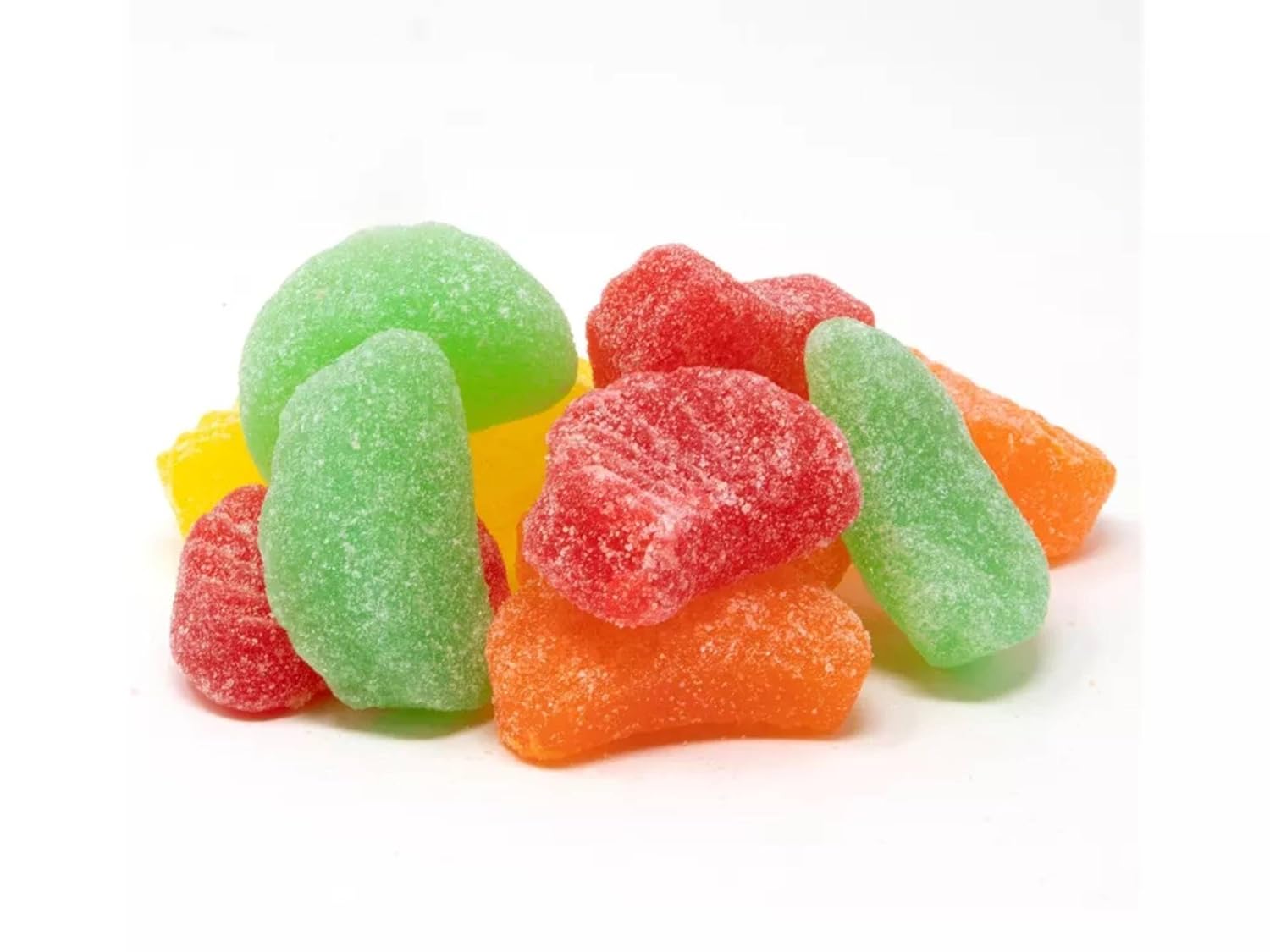 Jelly Fruit Slices Candy - Assorted Fruit Shaped Jelly Cherry, Lemon, Lime, and Orange Slices Candy Bulk, by Queen City Candy Cave (3 Pound)