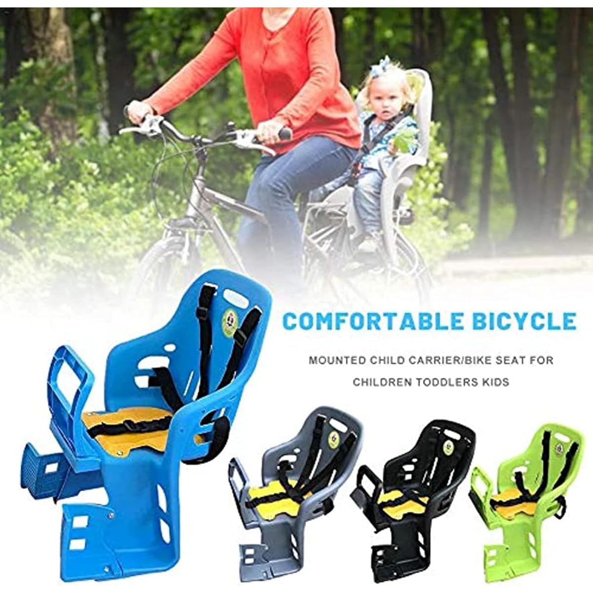 Amazon | Nicffdi チャイルドシート自転車チャイルドシート後部座席