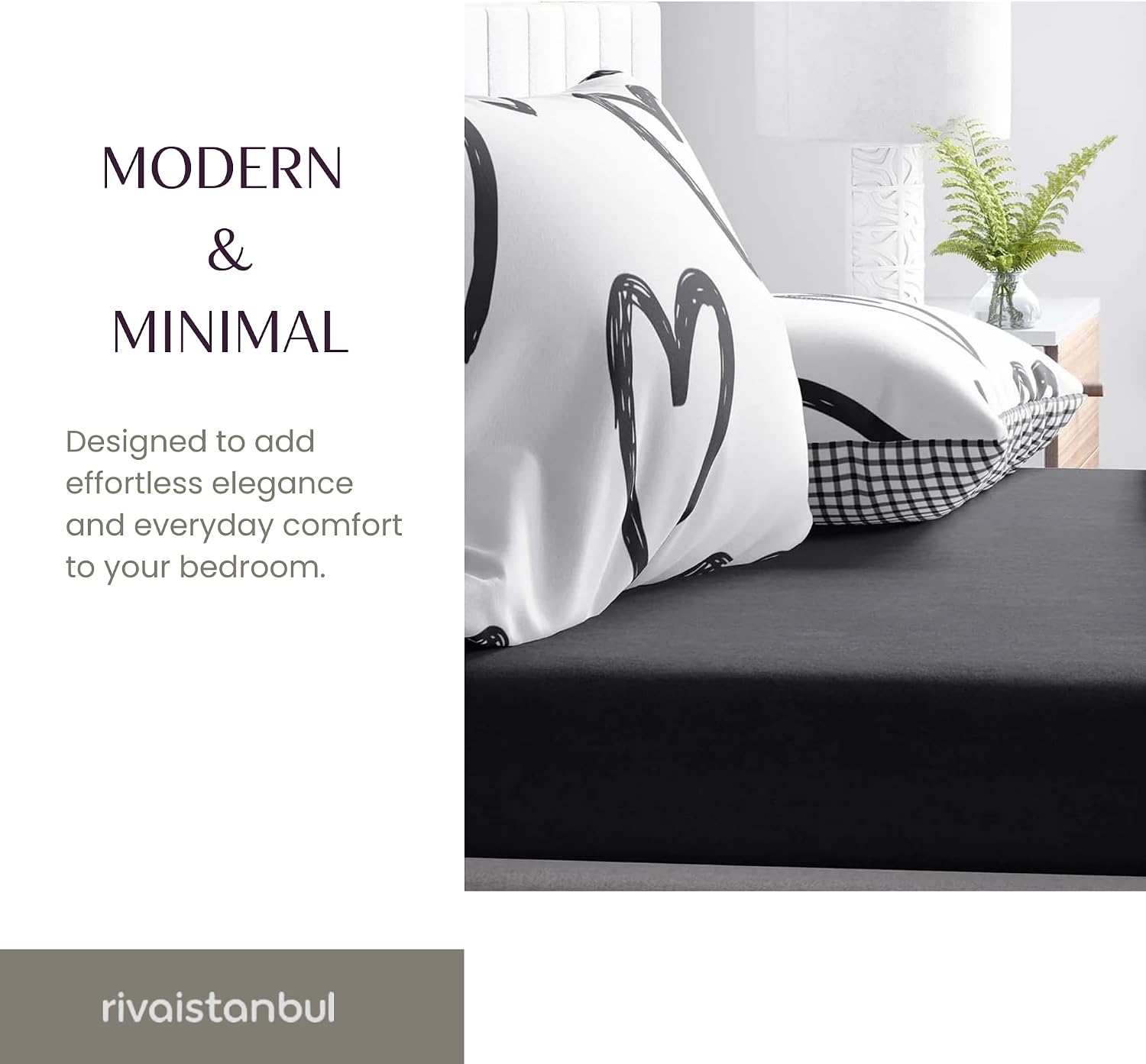 Cotton Fitted Sheet for Double, Queen & King Beds | Soft Breathable Mattress Sheet with Elastic Fit | Comfortable Bedding Essential for Adults, Couples & Family Homes