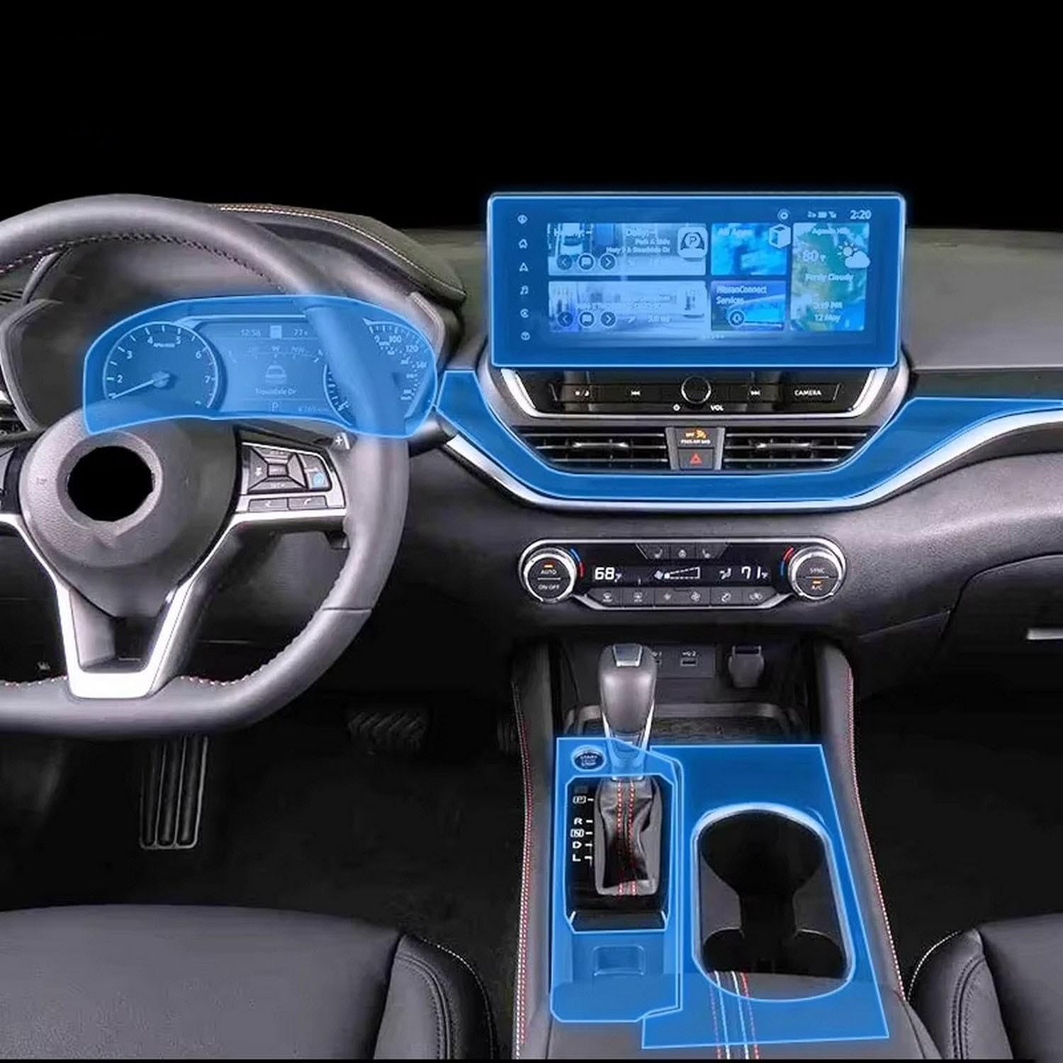 Film de protection PPF en TPU transparent pour console Altima 2022