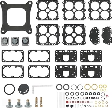 37-485 Carburetor Rebuild Kit Fit for Holley 4 Barrel Gasoline Double Pumper Carburetors Models 4150, 600, 650, 700, 750, 800, 850 CFM