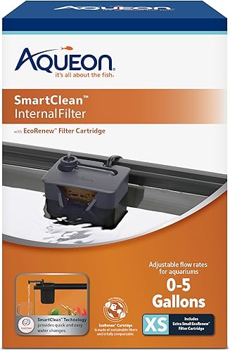 Aqueon Filtro interno QuietFlow con tecnología SmartClean, extra pequeño