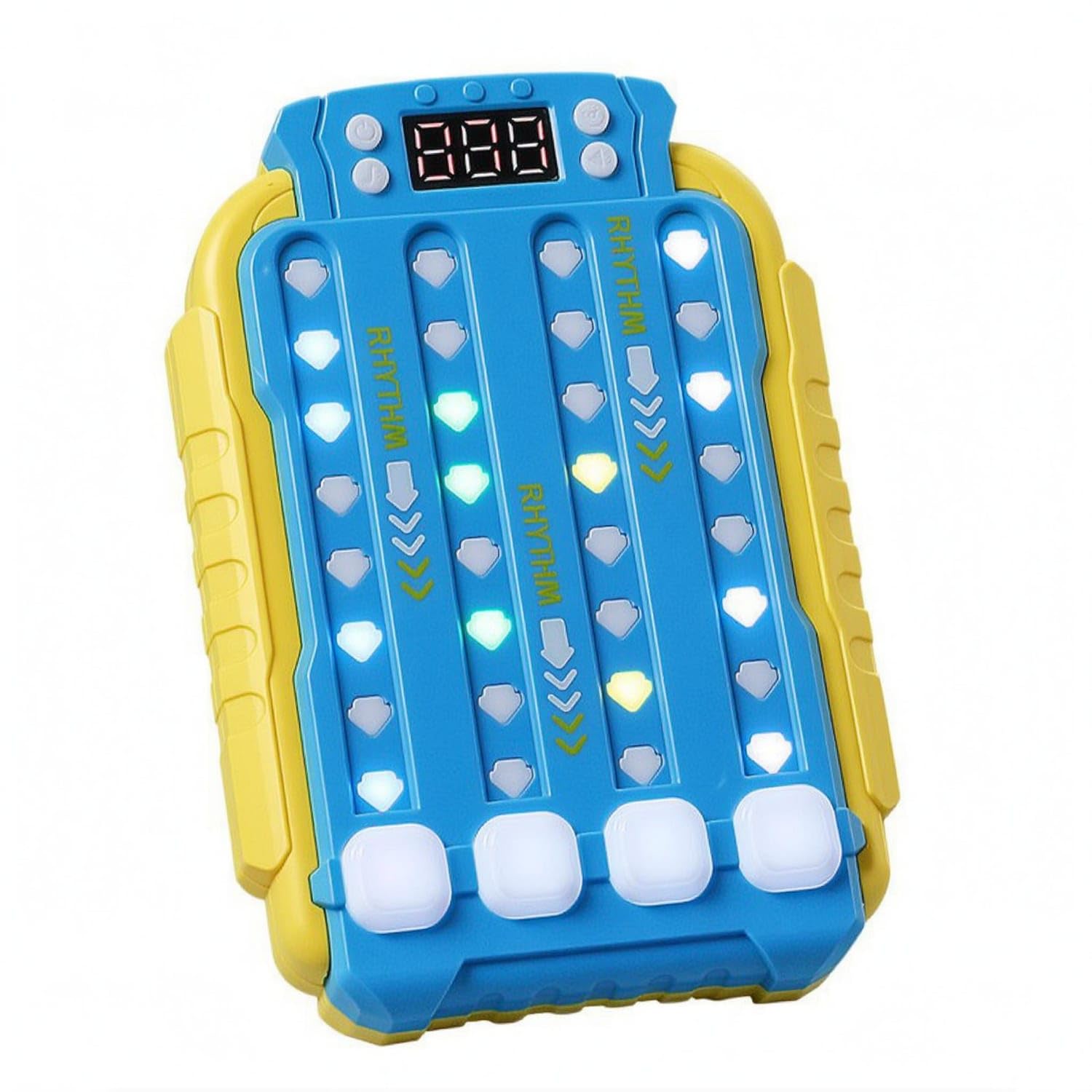 Finger-Press LCD Rhythm Game Toy Interactive Handheld Rhythm Game Toy Compact Illuminated, Blue-picture-13