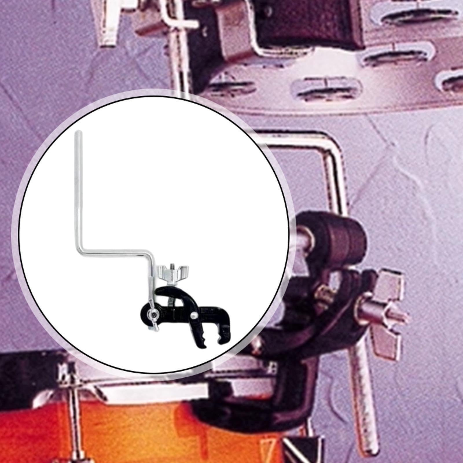 Supporto per Cerchio per Grancassa Supporto a Braccio Z Morsetto Robusto Materiale in Acciaio Inossidabile Installazione Senza Attrezzi, Asta Del Campanaccio