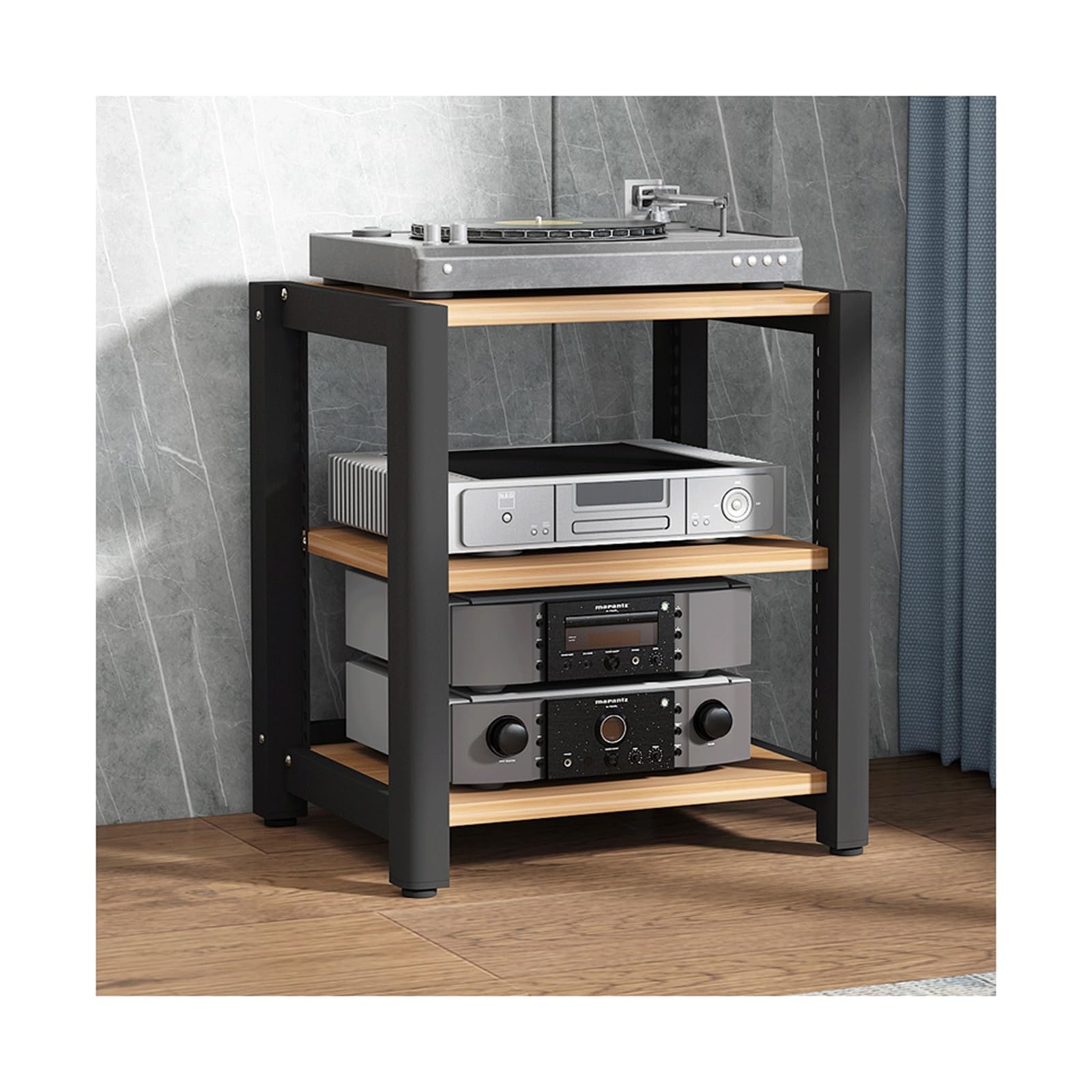 Tour HiFi à 3 niveaux en bois noble pour une acoustique pure