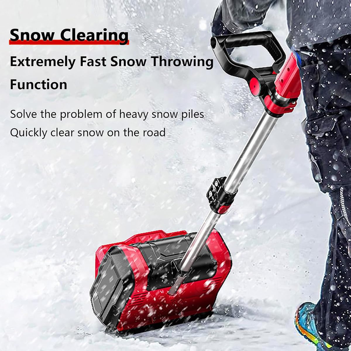 除雪機 41cm 2バッテリー付き 電動除雪機、除雪機、15000mAhバッテリー