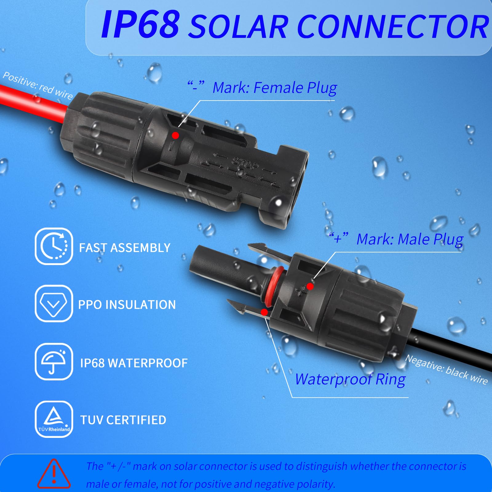 Dławik wejściowy kabla słonecznego z przedłużaczem solarnym 10 m, 10 AWG, przez dach kampera, obudowa wejściowa mc4 do wodoodpornej skrzynki przyłączeniowej solarnej w kamperze, łodzi