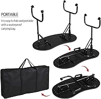 Vista 6 de Yaheetech Mesa de manicura portátil y plegable de 37 pulgadas, estación de trabajo con cajón grande, almohadilla de muñeca para cliente, ruedas