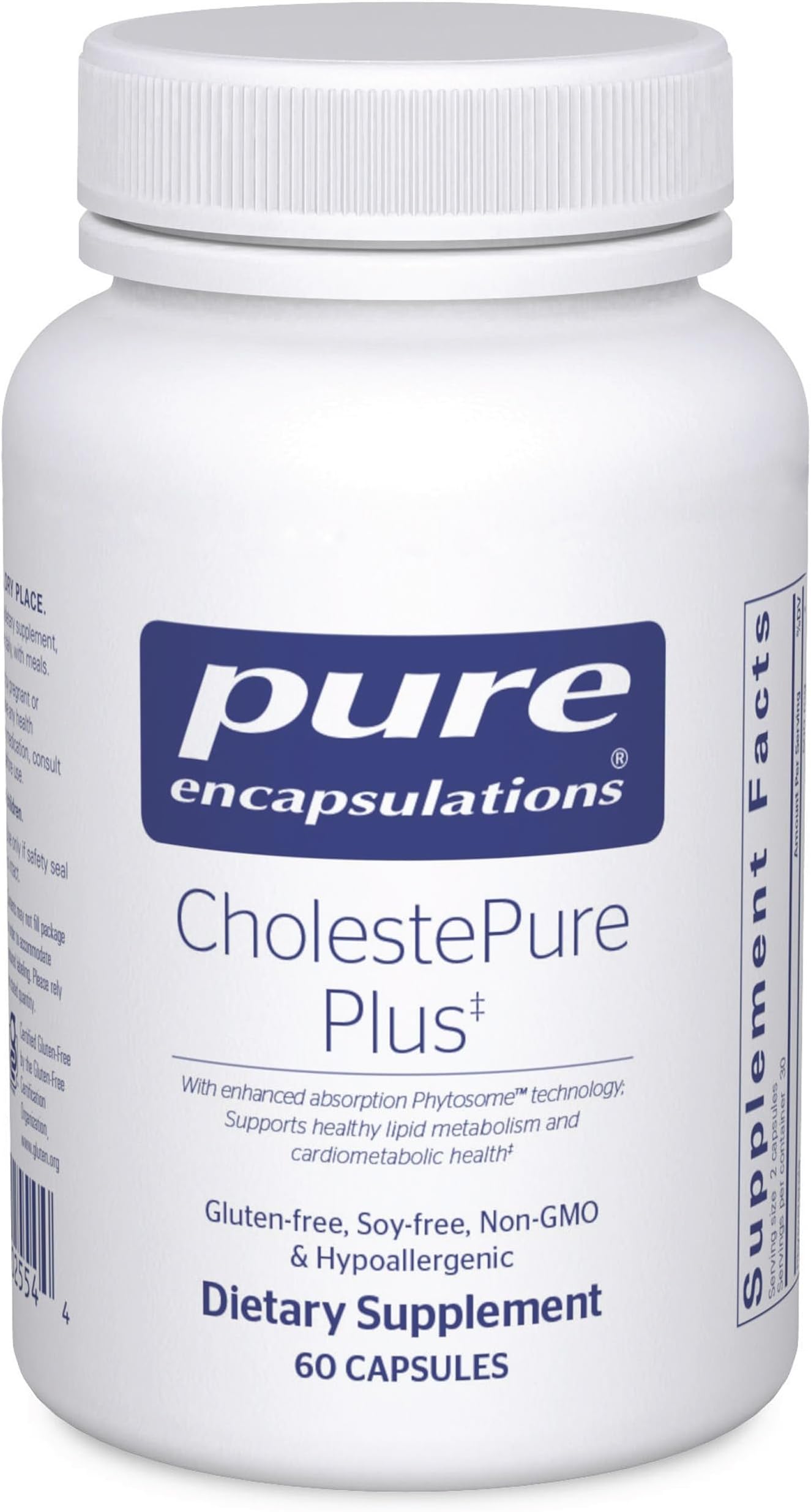 CholestePure Plus 120's - Supports Lipid Metabolism & Heart Health* - Berberine Supplement - with Citrus Bergamot - Gluten Free & Non-GMO - 60 Capsules