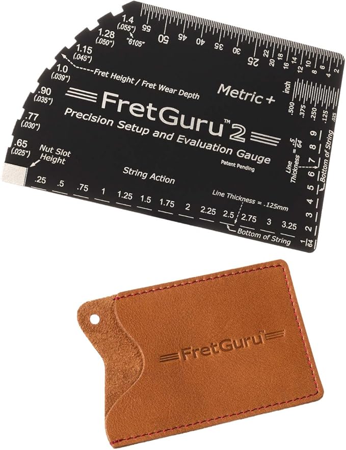 FretGuru METRIC+ 8in1 String Action Gauge Guitar Fret