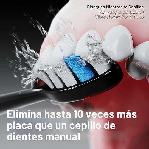 Miniatura 4 de AquaSonic DUO PRO - Cepillos de dientes eléctricos inteligentes ultrablanqueadores 40,000 VPM, aceptado por ADA, 4 con temporizador, desinfección UV
