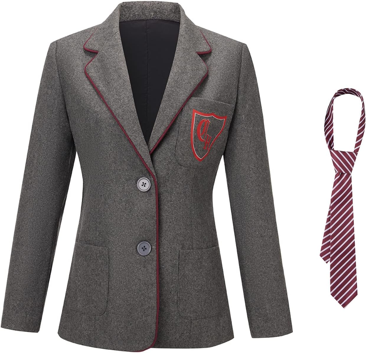 AwwwCos Top Tie Only the Musical Cosplay Costume School Jacket for Women JK Uniform Halloween Party Outfit