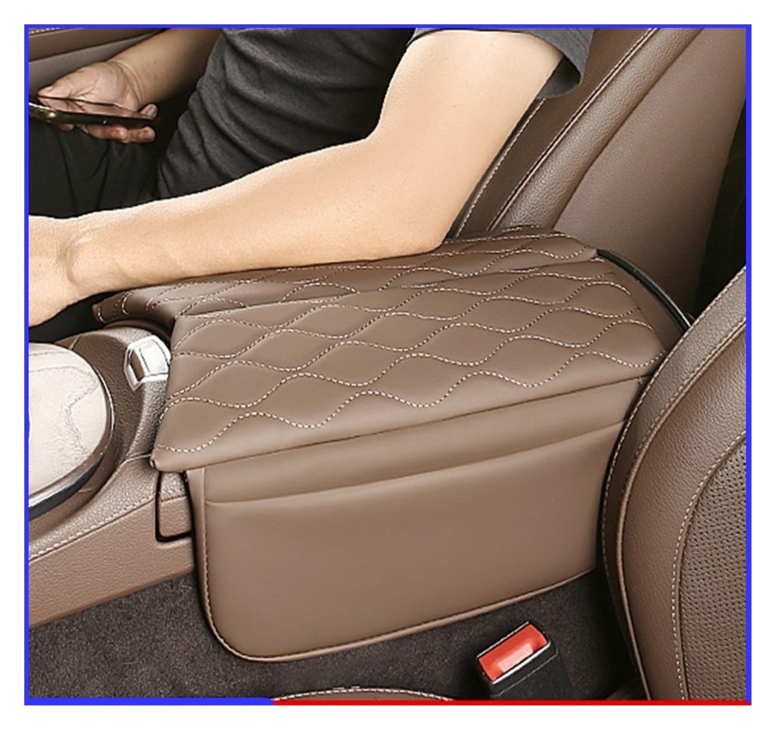 Passend for Mercedes, passend for Benz W213, passend for E, passend for die Klasse 2017–2022, passend for CLS 2018–2022, Konsolen-Armlehnen-Box-Abdeckung, kratzfestes Armlehnenkissen(Left)