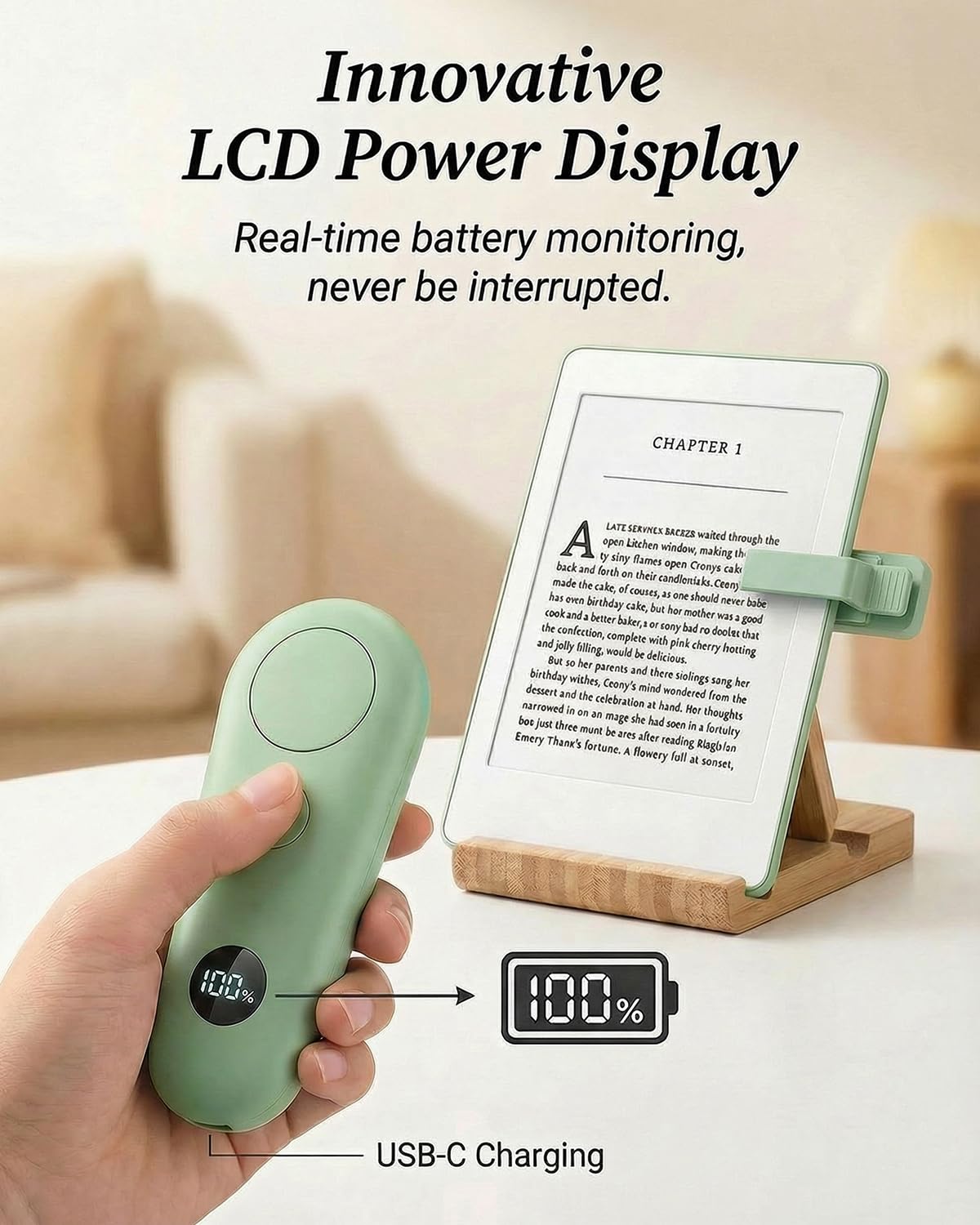 Control remoto RF para lectores electrónicos Kindle Paperwhite Oasis Kobo, accesorios Kindle para iPad, tabletas, teléfono, lectura, novelas, tomar fotos, Kindle Clicker con pantalla de alimentación
