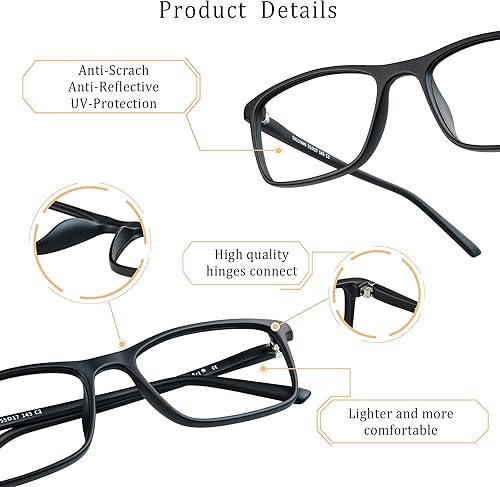 Miniatura 2 de LifeArt Gafas de bloqueo de luz azul, antifatiga ocular, gafas de lectura para computadora, gafas de juegos