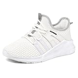 Boys Girls Tennis Shoes Kids Lightweight Breathable Sneakers Lace-up Running Athletic Shoes for Toddler/Little Kid/Big Kid