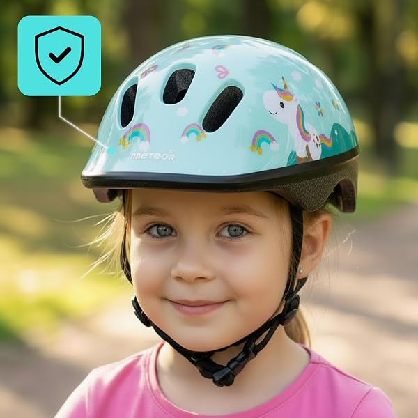 meteor Casco Bici Ideale per Bambini - Caschi Perfetto per Downhill Enduro Ciclismo MTB Scooter - Helmet per Tutte Le Forme di Attività in Bicicletta Helmo - 2