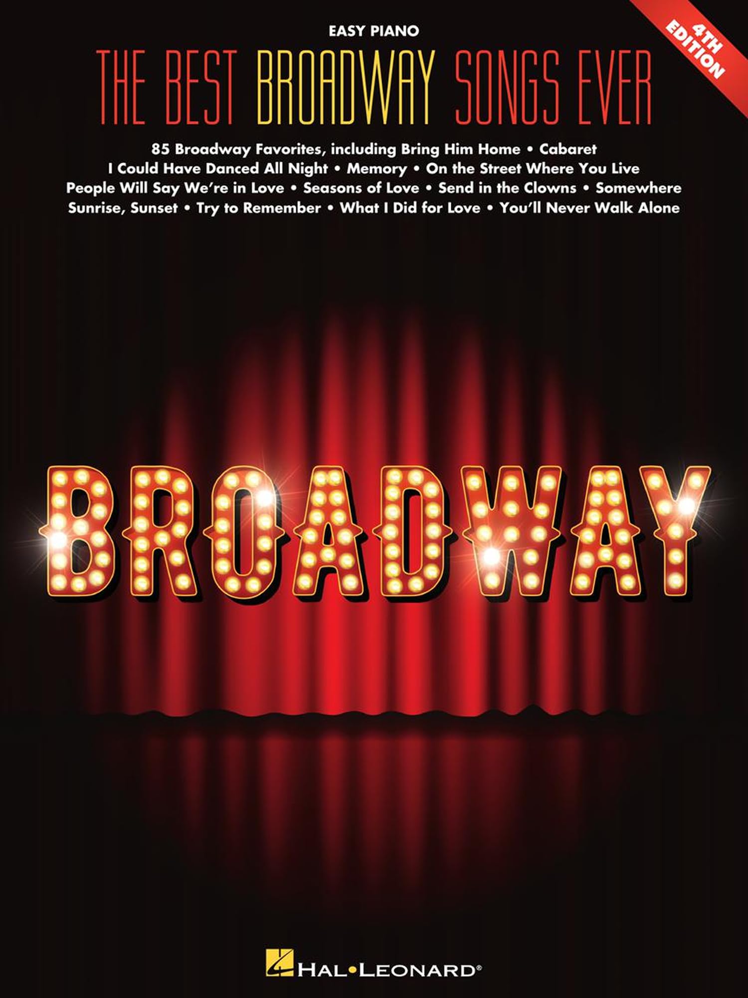 Broadway Songs Easy Piano partitions simplifiées pour pianiste débutant bloqué