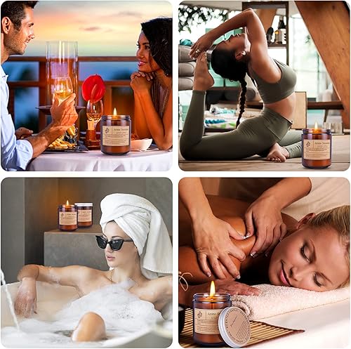 Miniatura 5 de Velas de soja para el hogar, velas de aromaterapia perfumadas, sin humo y de larga duración para mujeres, utilizadas para familias, cumpleaños, día