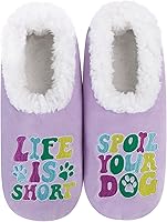 Vista 1 de Snoozies Pairable Slipper Socks with Cats and Dogs Designs House Slippers for Women, Fuzzy Slipper Socks