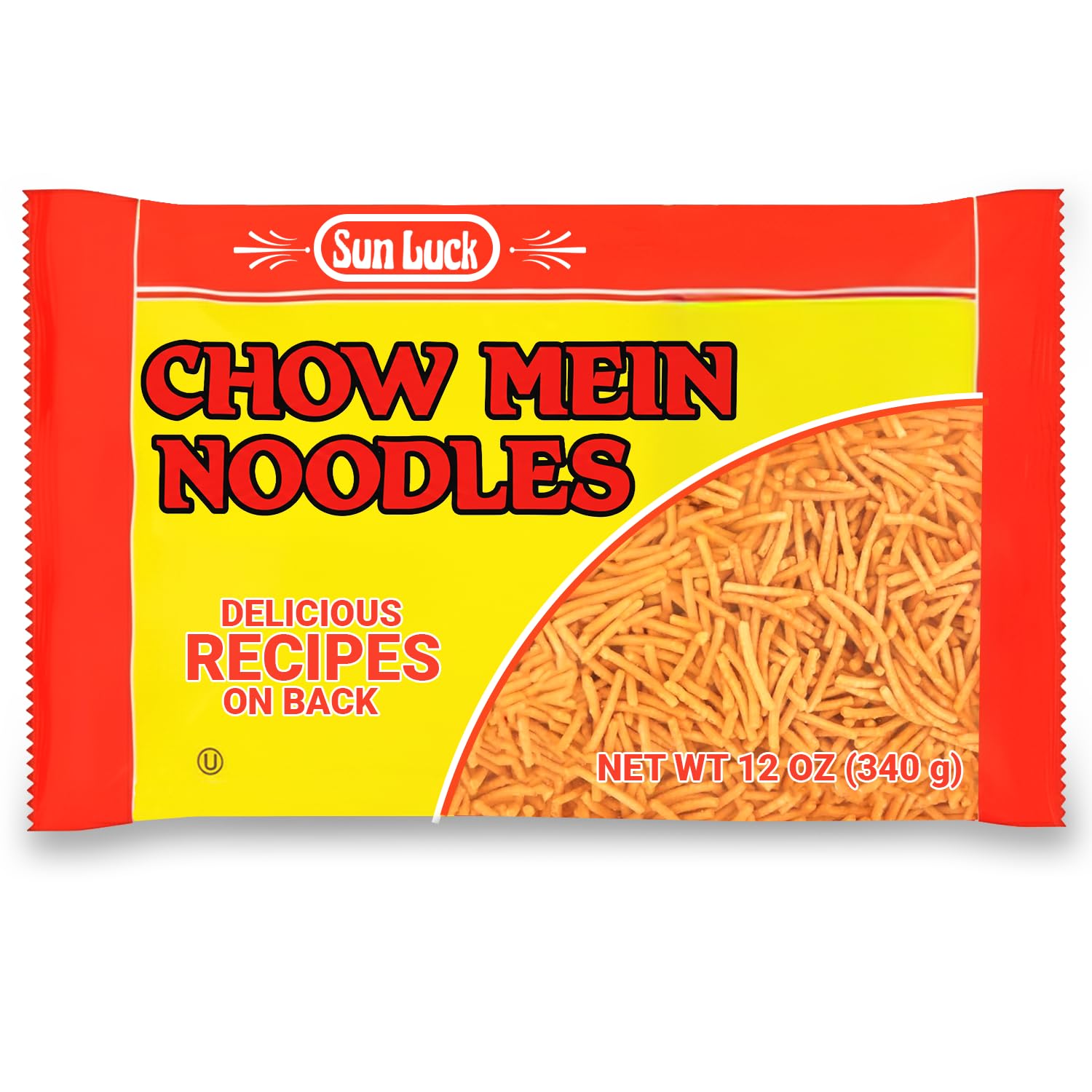 Sun Luck Chow Mein Noodles 12 oz – Classic Chinese-Style Egg Noodles for Stir-Fry, Chow Mein & Lo Mein; Quick-Cooking, Versatile Pantry Staple.