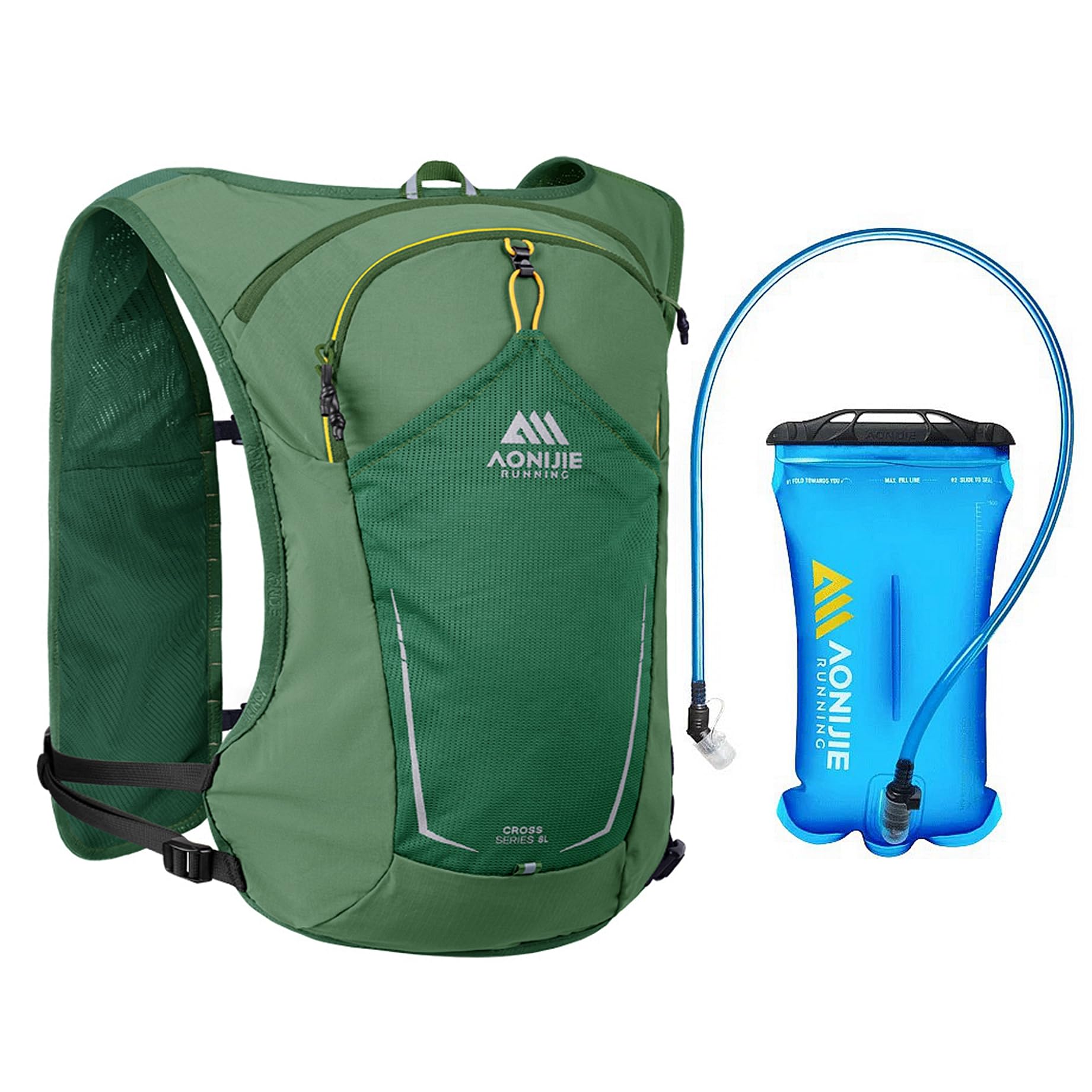 AONIJIE Running Hydration Vest Backpack 8L Bag Lightweight Vest for Trail Running Race Marathon