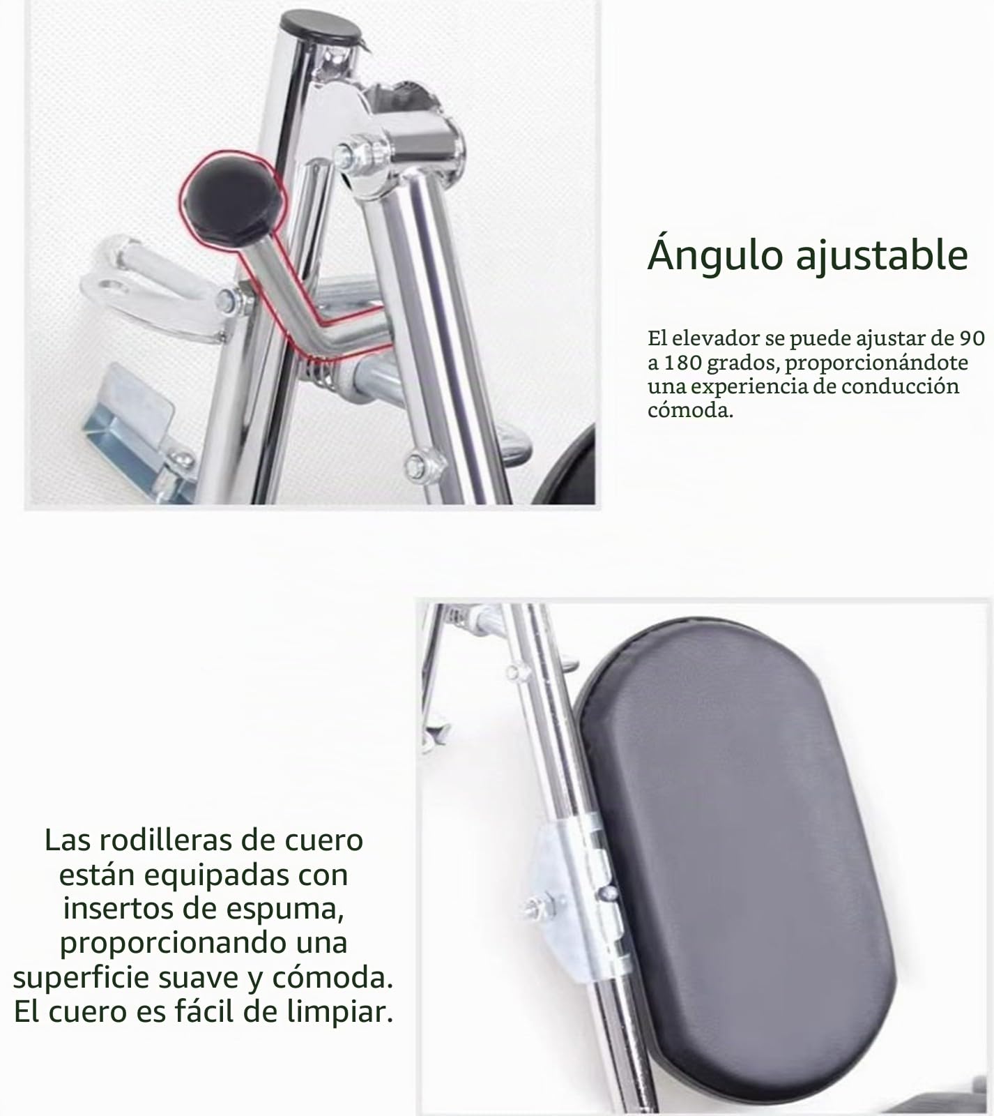 BLUEZY Reposapiés Elevadores Universales para Sillas De Ruedas Reposapiés Compuestos con Soportes Acolchados para Pantorrillas para Sillas De Ruedas Se Adapta A La Mayoría Right