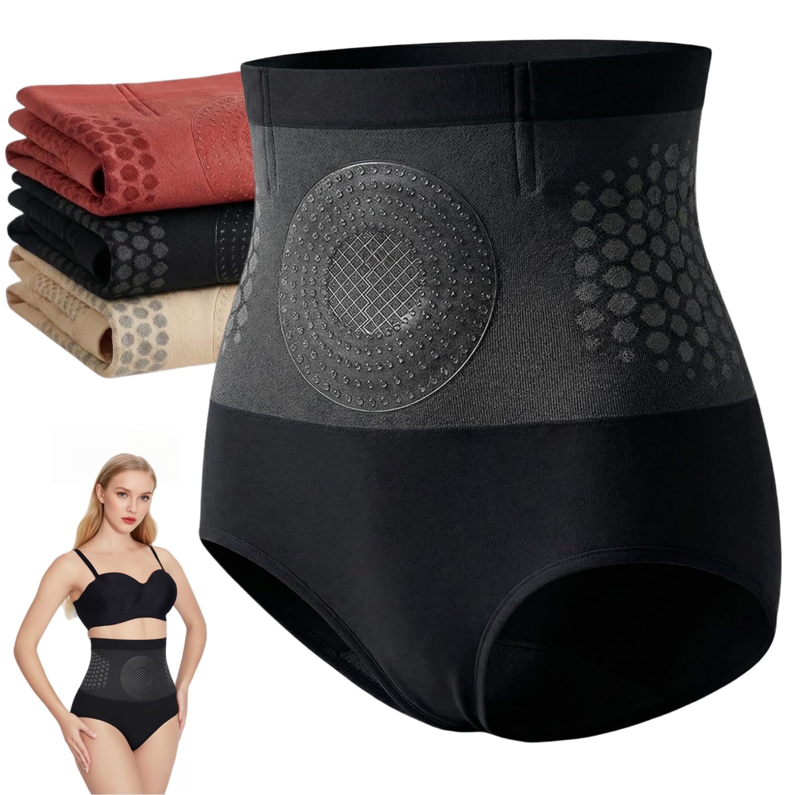Pantalones Cortos Termogénicos Moldeadores 4-En-1 Control de Barriga Cintura Alta para Mujer