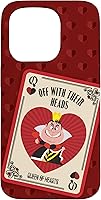 Vista 14 de iPhone 16 Disney Villains The Queen of Hearts Off With Their Heads - Carcasa roja