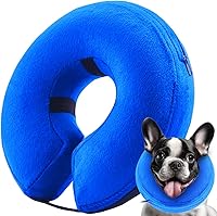 Vista 15 de Collar de cono de perro suave inflable (tamaño S), collar de perro de recuperación de protección contra golpes, cono de dona de gato, cómodo collar