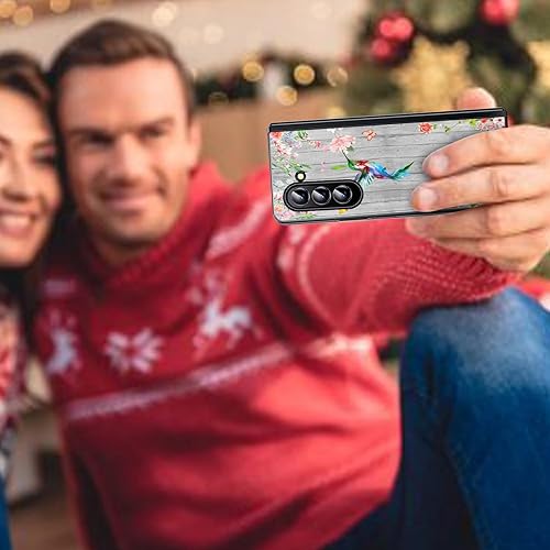 Vista 82 de Funda protectora para Samsung Galaxy Z Fold 5 2023 Slim Light Hard PC Shook Proof Funda protectora para Samsung Galaxy Z Fold 5 7.6 pulgadas - Flor