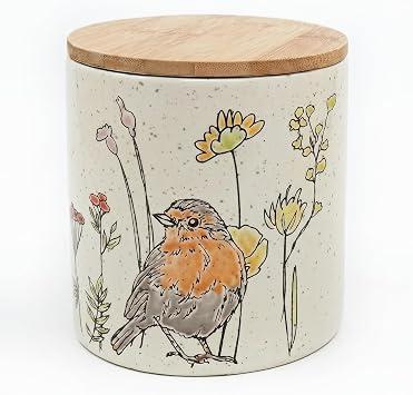 Blue Sky Clayworks Wildflower Bird Canister - Thumbnail 2
