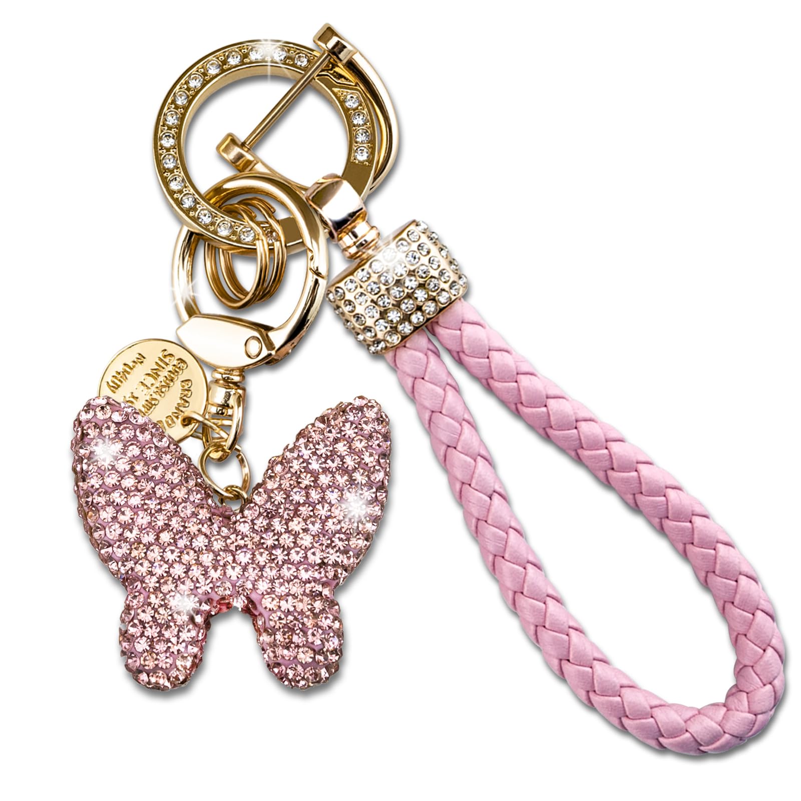 Llavero con forma de corazón para mujeres y niñas, llavero para llaves de coche, bolsos, mochilas, accesorios