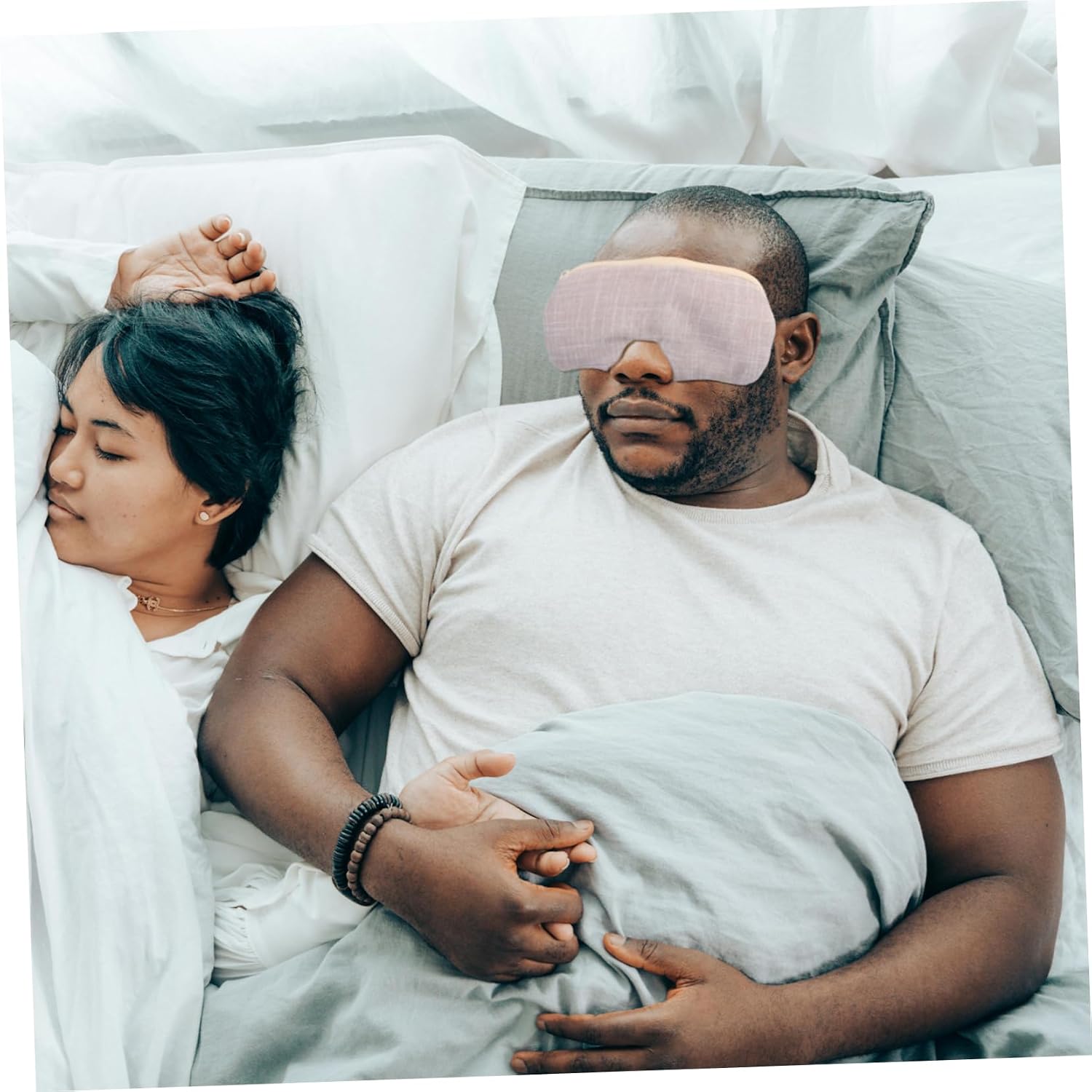 minkissy 3pcs Sleeping Eye Mask Cool Eye Mask Heat Therapy Reusable for Travel Hotel Home Use