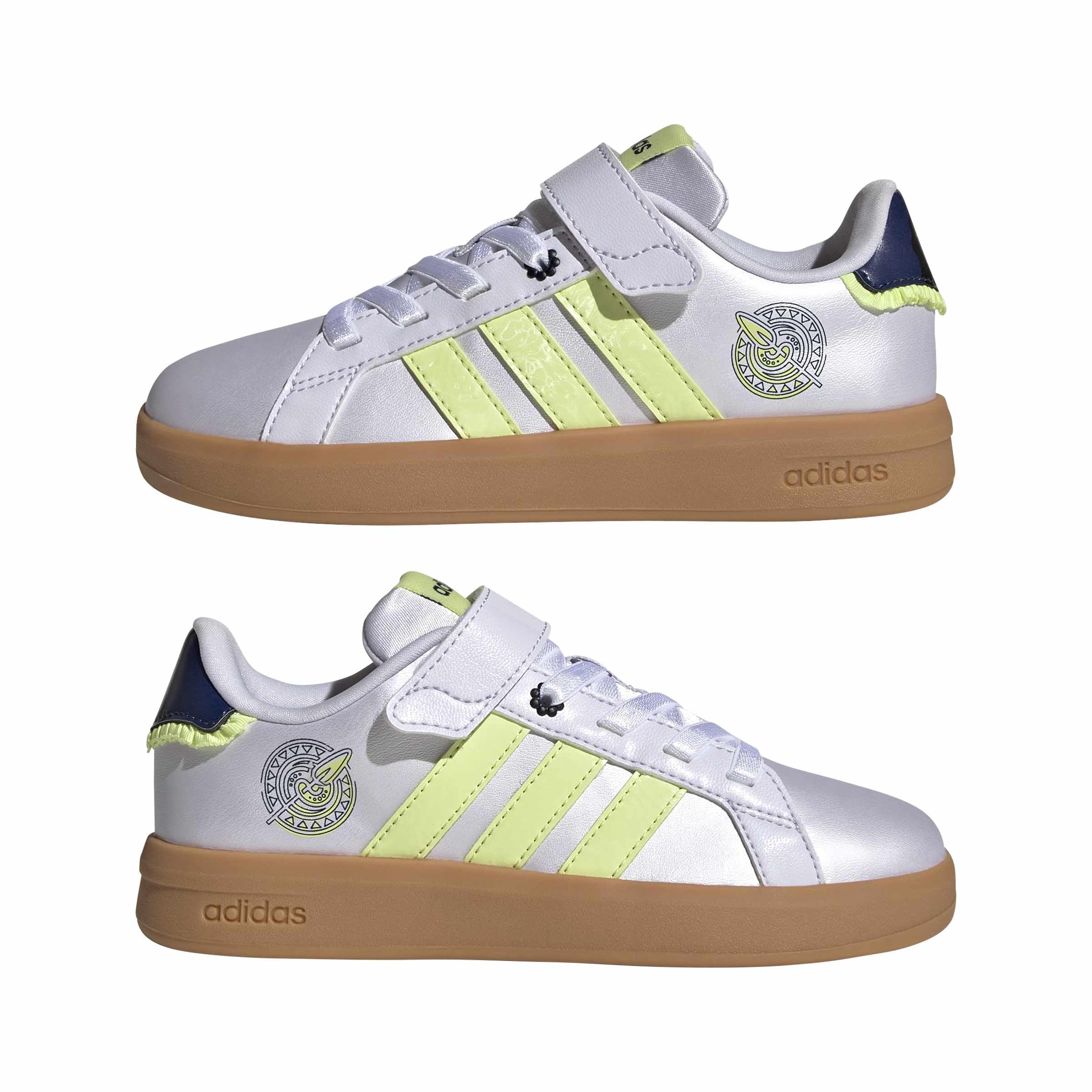 adidas Uniseks - dzieci Adidas Disney Grand Court 3.0 Children Shoes, Frozen Purple/Semi Frozen Lemon/GUM10, 29 EU