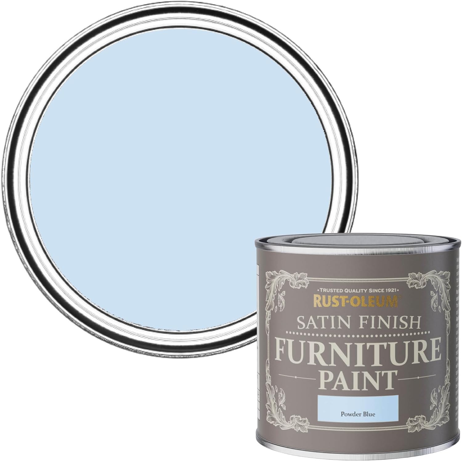 RustOleum Satin Furniture Paint Powder Blue 125ml Amazon.co.uk DIY