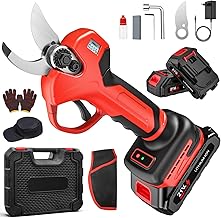 Secateur Electrique sans Fil, Moteur sans Balais 650 W, 2 Modes de Coupe, Écran LED, Lames en Acier à Haute Teneur en Carbone, Secateur Electrique