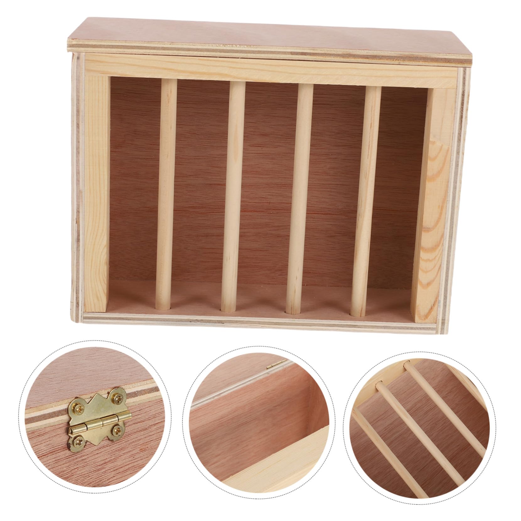 Didiseaon Râtelier à Foin pour Lapins et Cobayes Distributeur de Foin Mural Bois pour Cages de Petits Animaux