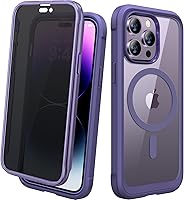 Vista 120 de Diaclara Funda diseñada para iPhone 14 Pro Max de 6.7 pulgadas, funda de teléfono resistente de cuerpo completo con protector de pantalla