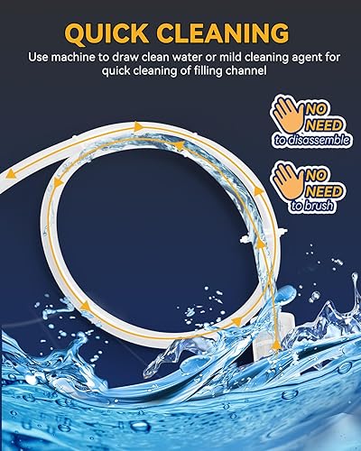 Miniatura 5 de Hanchen Máquina de llenado de líquidos Máquina de llenado de botellas de 1-118 onzas, dispensador automático de líquidos, bomba de diafragma de